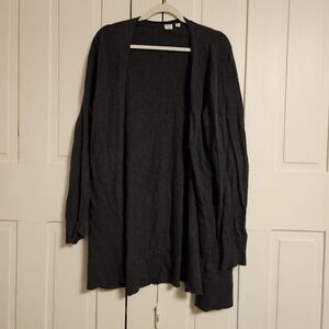 GAP Women's Charcoal Open Front Cardigan